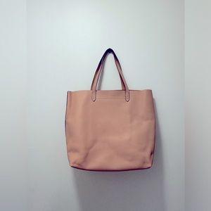 Madewell the transport tote- light pink leather